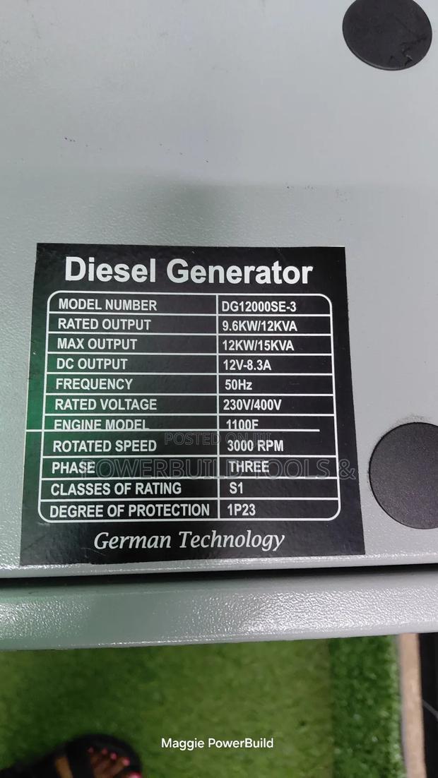 Tavas Dg12000se-3/15kva Silent Diesel Generator - thumbnail 4