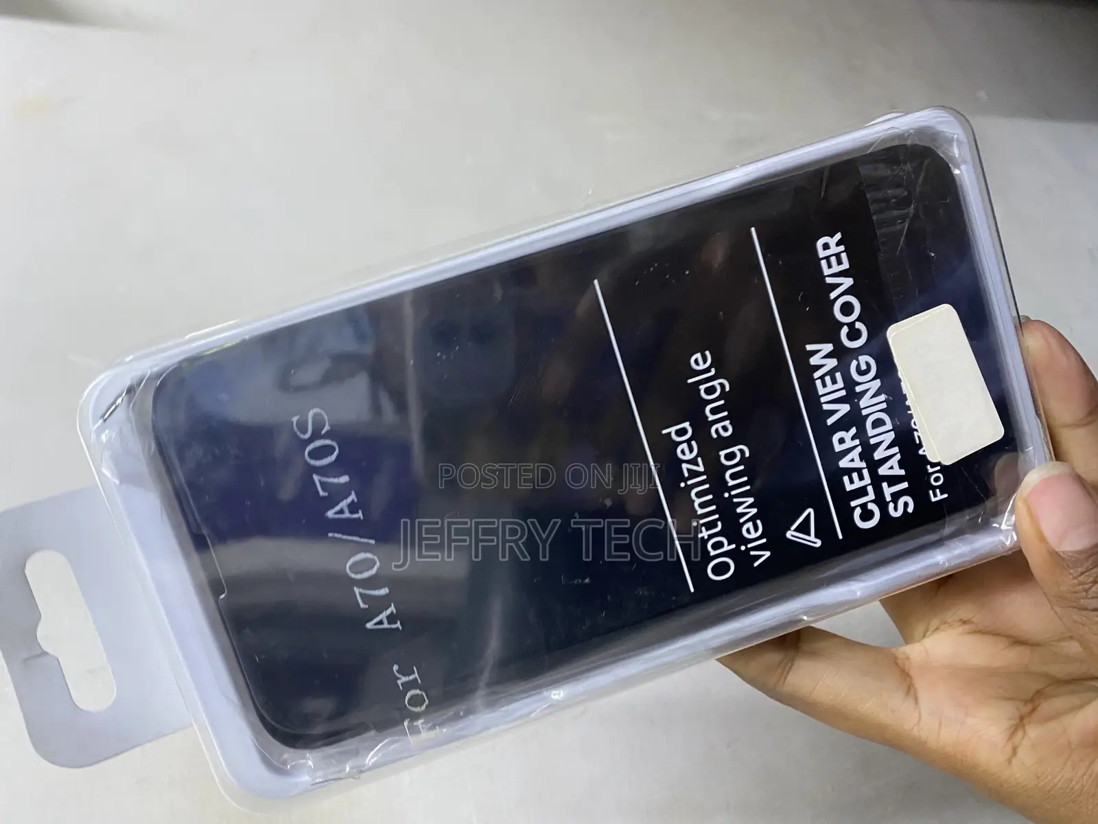 Muiac Flip Cover Clear View Without Sensor for Samsung Galaxy A70