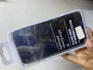Muiac Flip Cover Clear View Without Sensor for Samsung Galaxy A70
