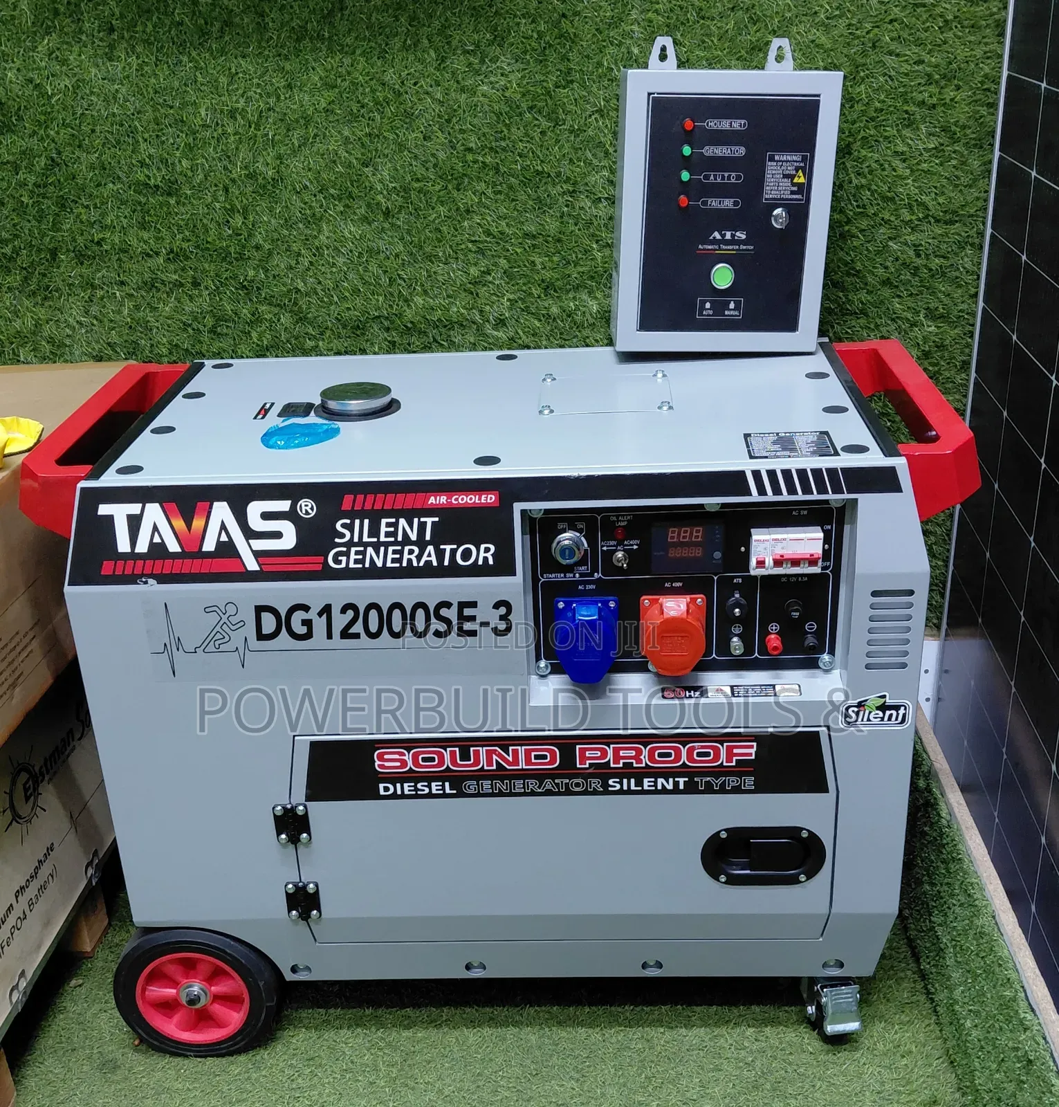Tavas Germany 15kva Sound Proof Dual Phase Generator With Ats Switch