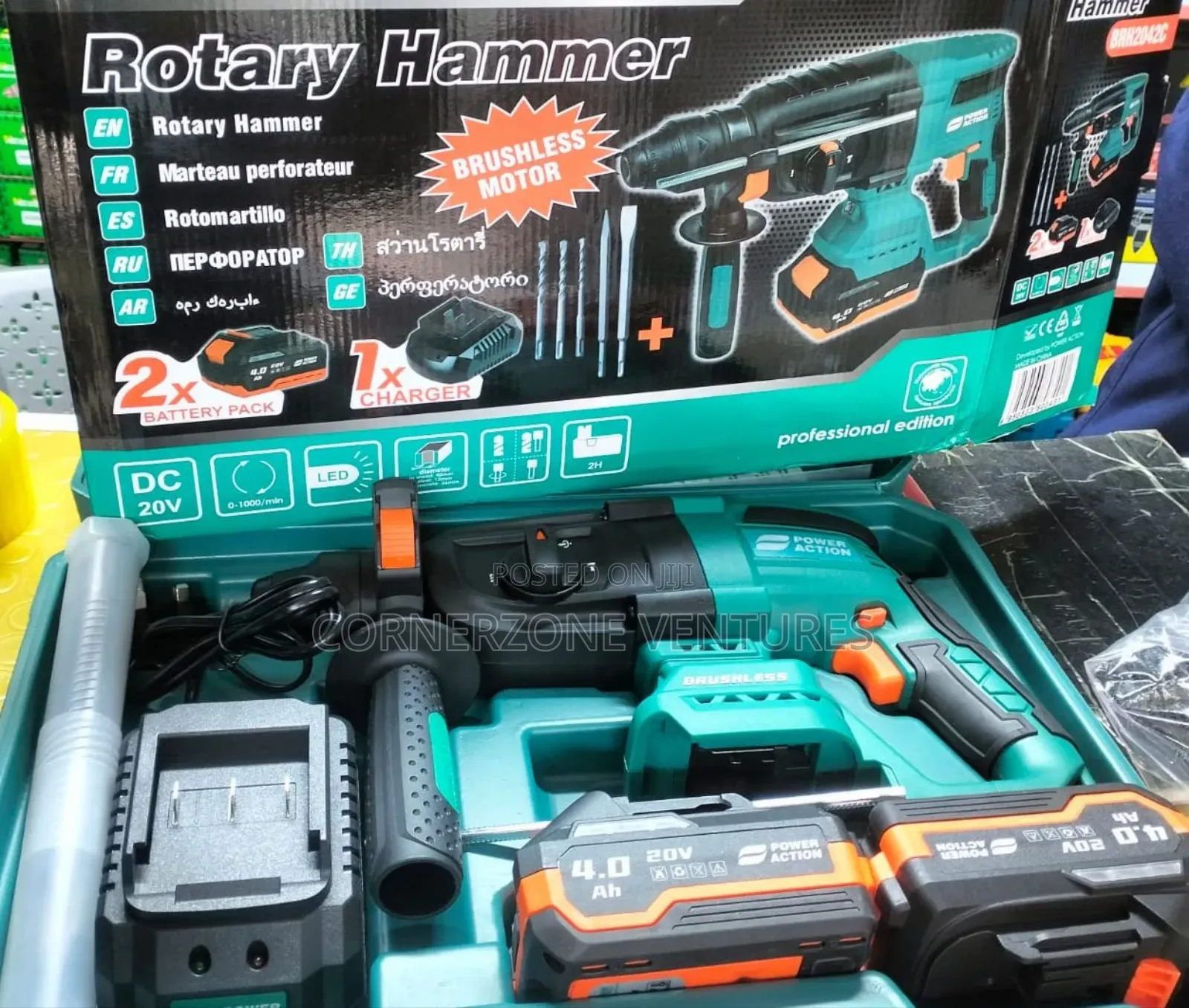 Power Action Cordless Rotary Hammer/ Rotary Hammer