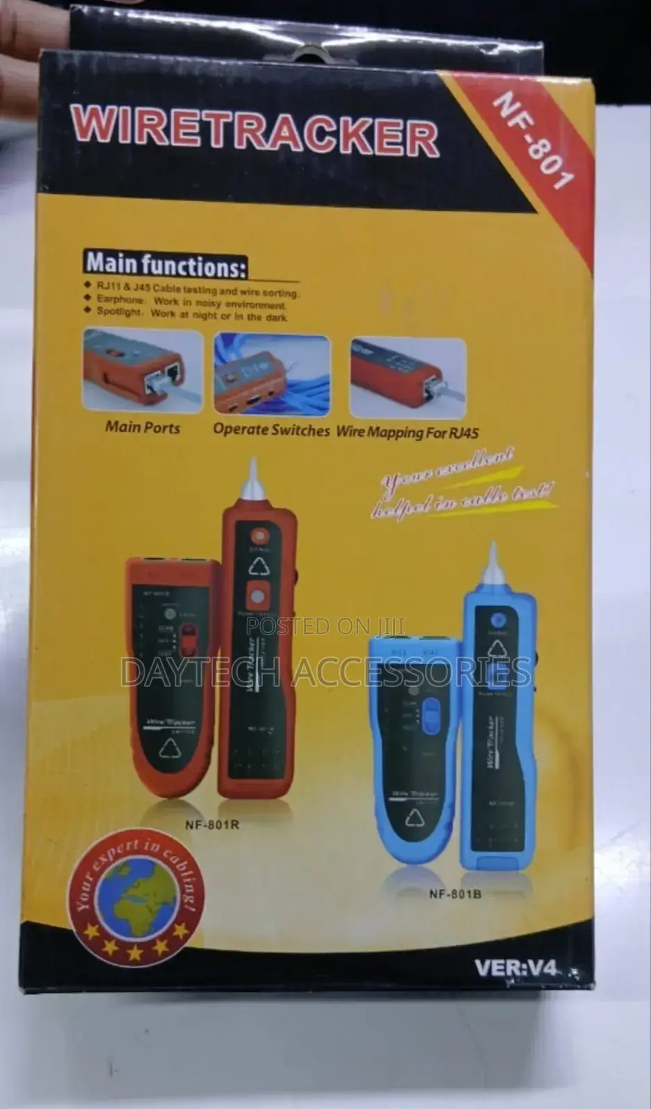 Noyafa Nf-801 Wire Tracker Tool for Testing Tracing Network Cables.