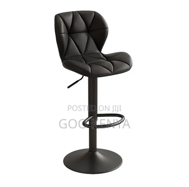 Home Bar Stool; Adjustable Bar/Kitchen Stool With Backrest