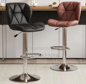 Home Bar Stool; Adjustable Bar/Kitchen Stool With Backrest