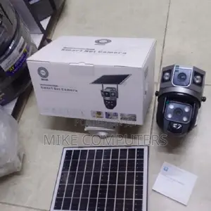 V380 Pro Dual Wifi Solar Camera – 4mp+4mp PTZ With Motion Tracking