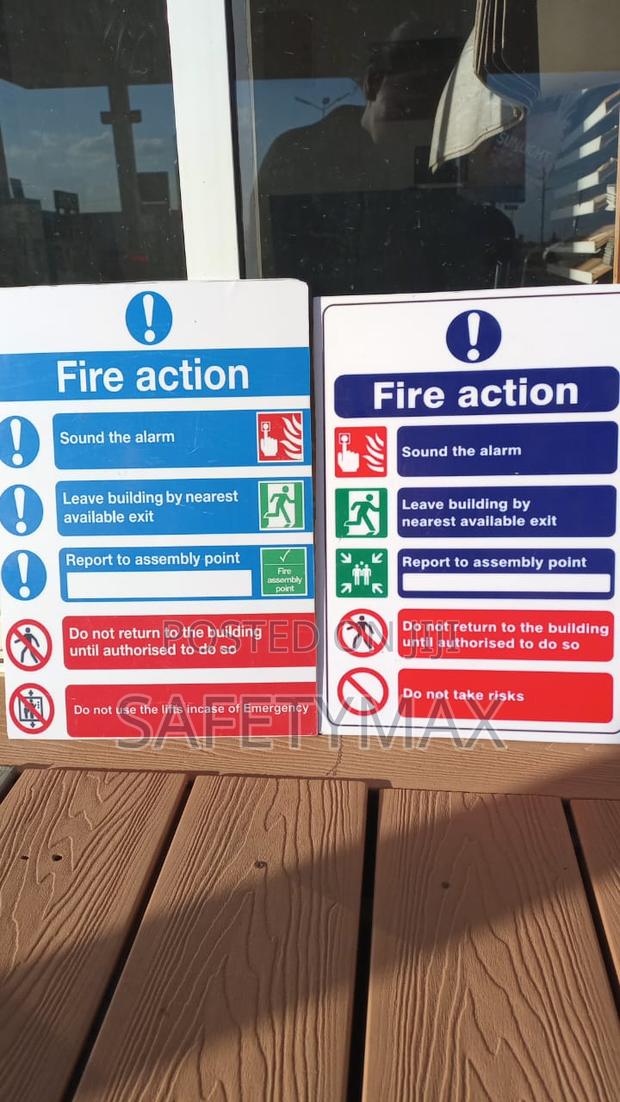 Fire Action Signage - main view