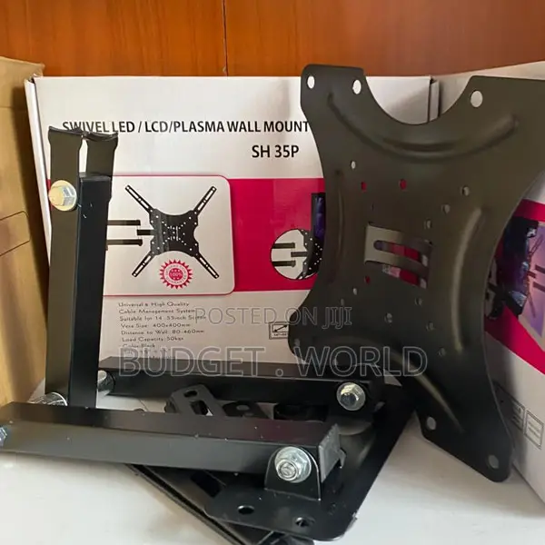 >14-55/ Mild Steel Adjustable Tv Wall Mount Tilt Swivel