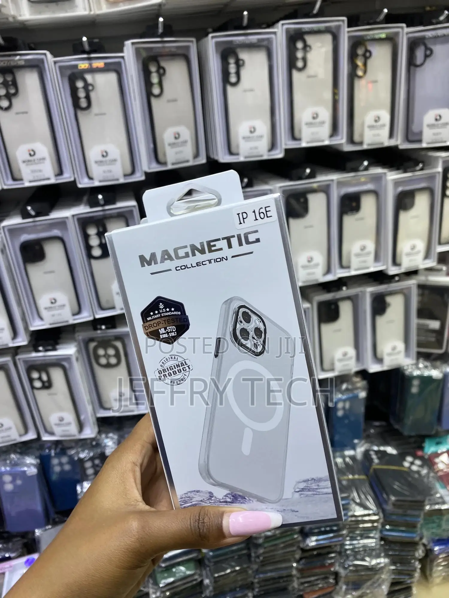 Fntca iPhone 16e Case Crystal Clear Magnetic Compatible