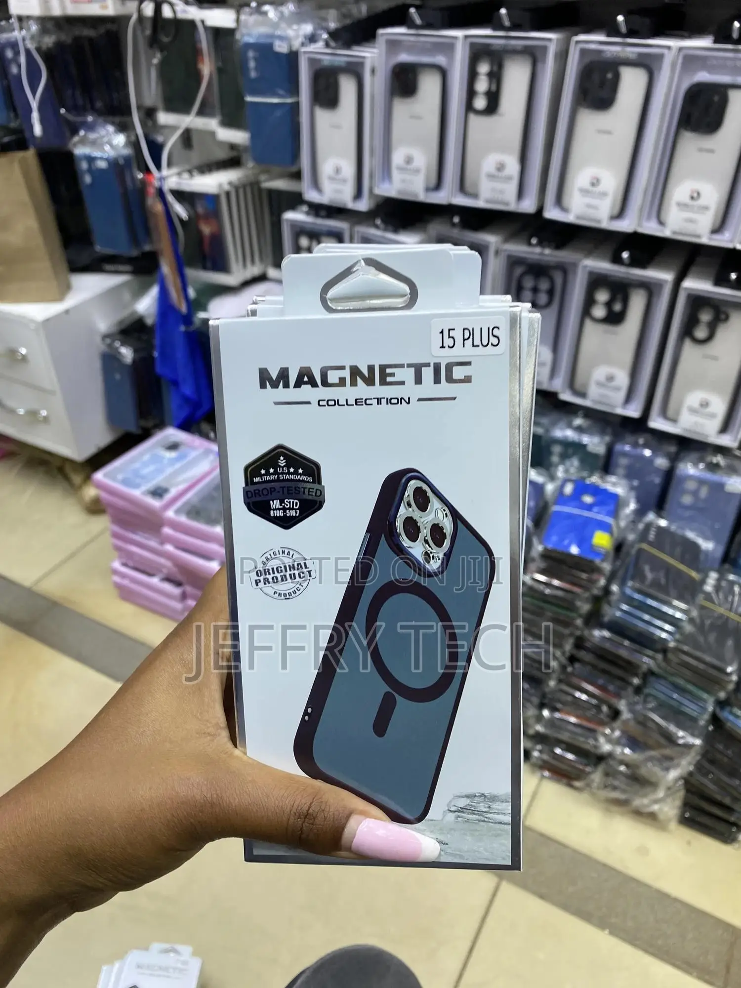 Agnaooi Magnetic Case for iPhone 15 Plus Transluscent Matte