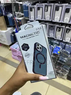 Agnaooi Magnetic Case for iPhone 15 Plus Transluscent Matte