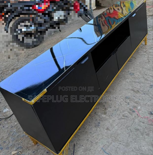 Modern 6ft Marble Finish Design Top Tv Stand