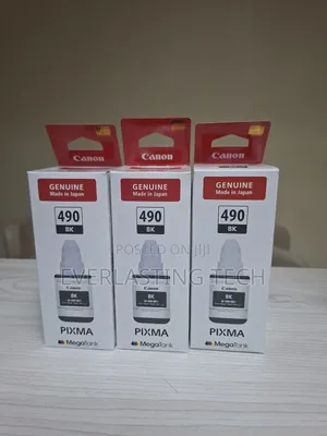 .Canon Ink Bottle Gi-490 Black – 135ml