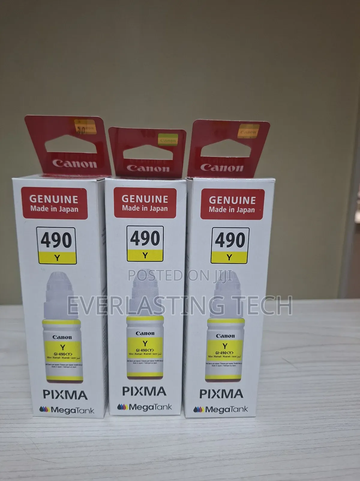 Canon 490 Ink Color Yellow