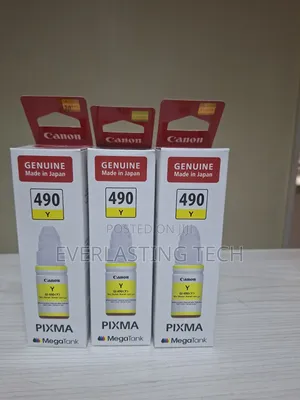 Canon 490 Ink Color Yellow