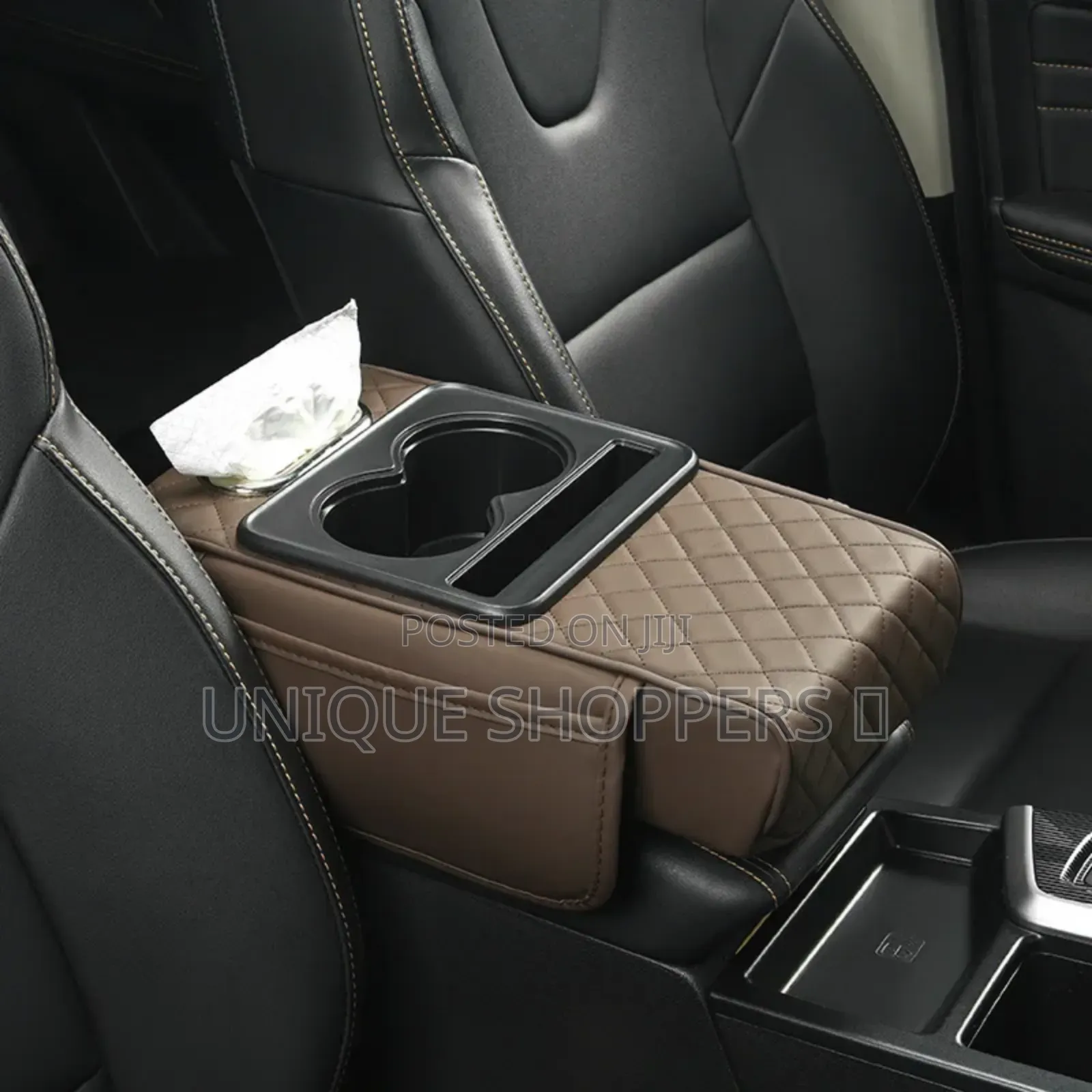 High Quality New Design Auto Center Console Armrest Cushion With 2 Cup