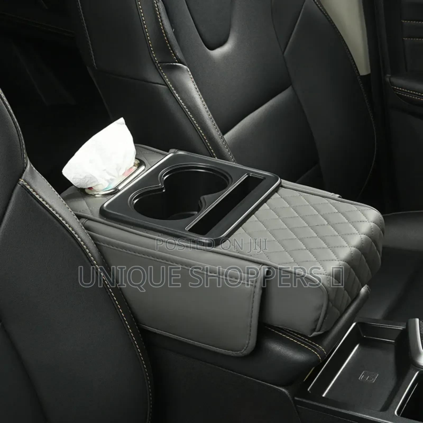 High Quality New Design Auto Center Console Armrest Cushion With 2 Cup