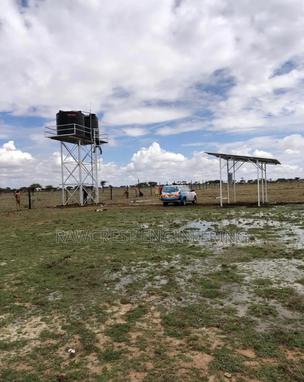 Borehole Solarisation And Water Tank Platform