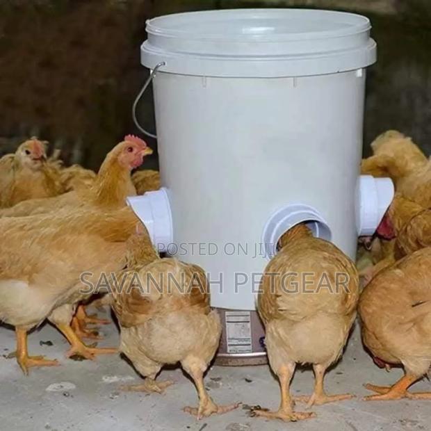 New Poultry Pro Feeder Diy Port PVC Gravity Fed Chicken Feeder