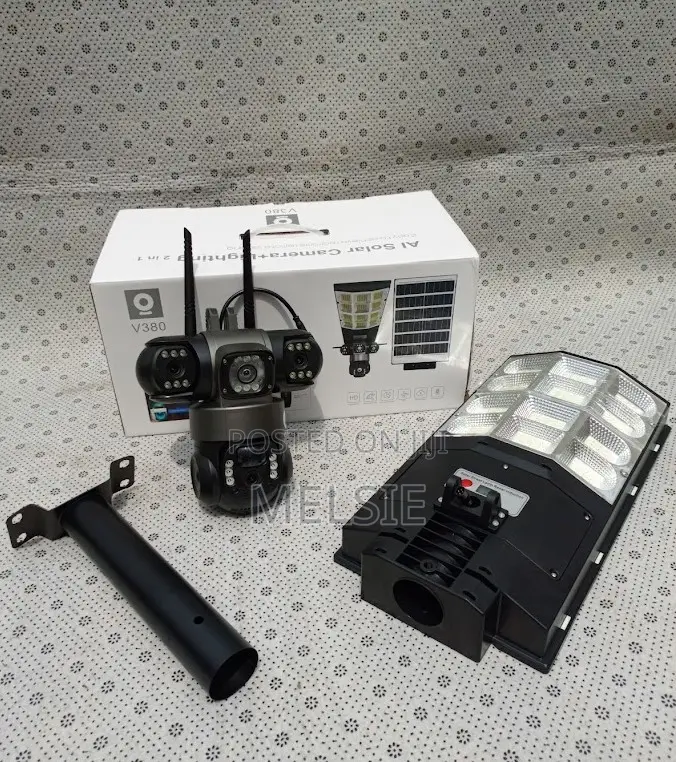 Solar Light Full Color Night Vision V380 Two-in-One Outdoor Security