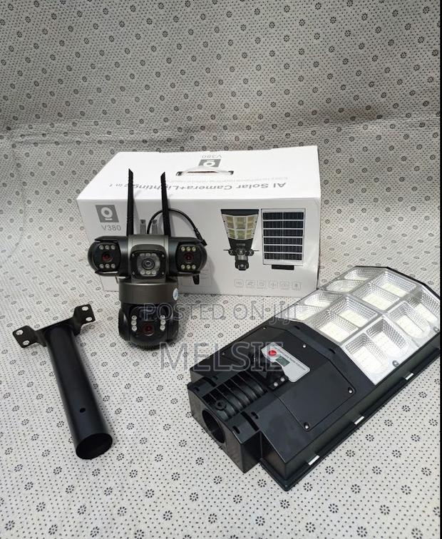 Solar Light Full Color Night Vision V380 PTZ Rotating CCTV Security