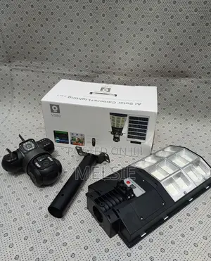 V380 Pro Ai Solar Camera Lighting 2 in 1 Led Solar Street Flood Lights