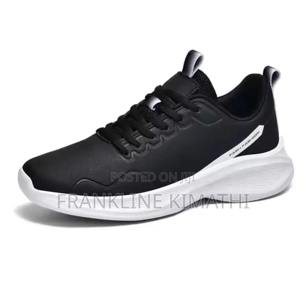 Black White Fancy Sport Shoes. Gym Friendly. Prices
