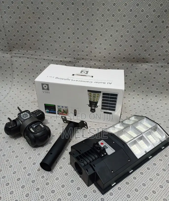 Solar Light V380 Pro App 450w Watts 2 in-1 Camera Auto Human Tracking