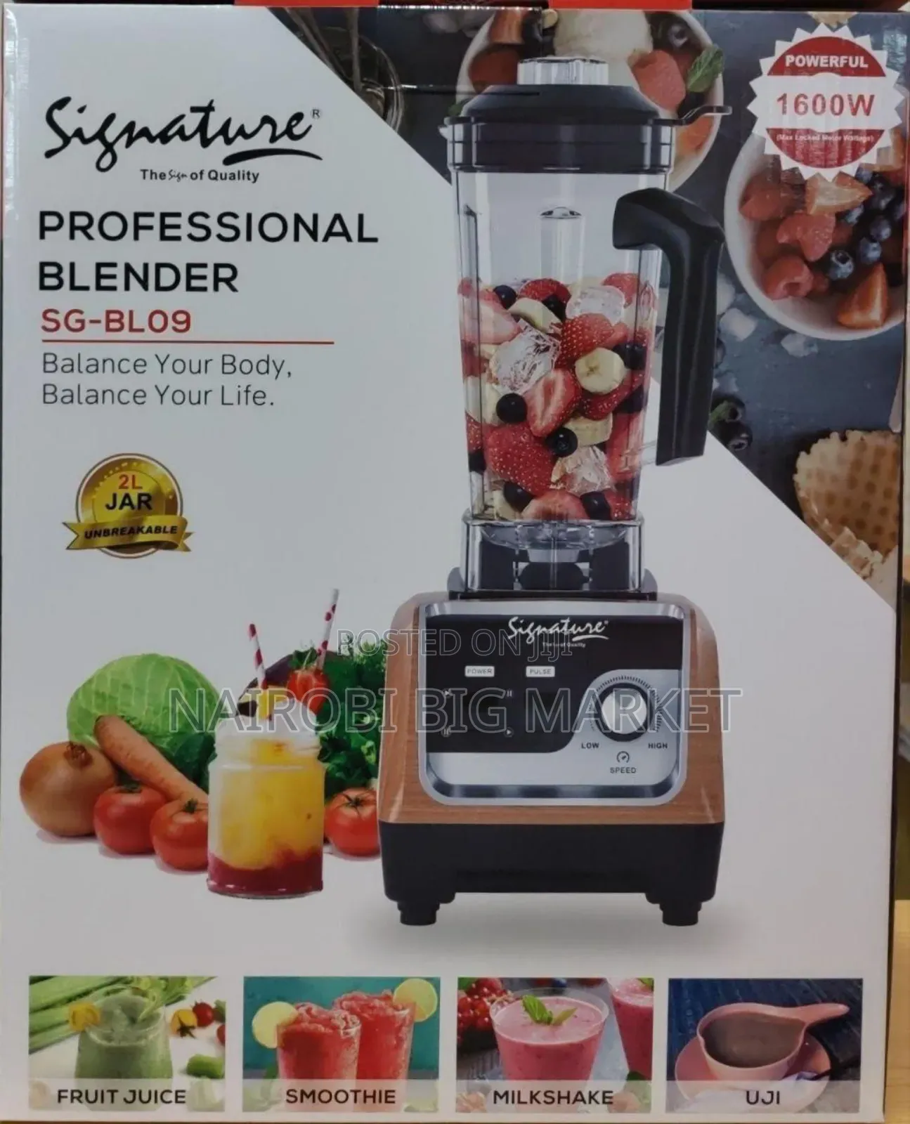 2 Litres 1600watts Signature Heavy Duty Commercial Blender