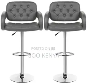 Home Kitchen Stool; Luxury Synthetic Leather Bar Stool Chrome Base