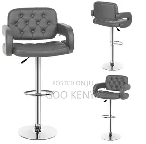 Home Kitchen Stool; Luxury Synthetic Leather Bar Stool Chrome Base