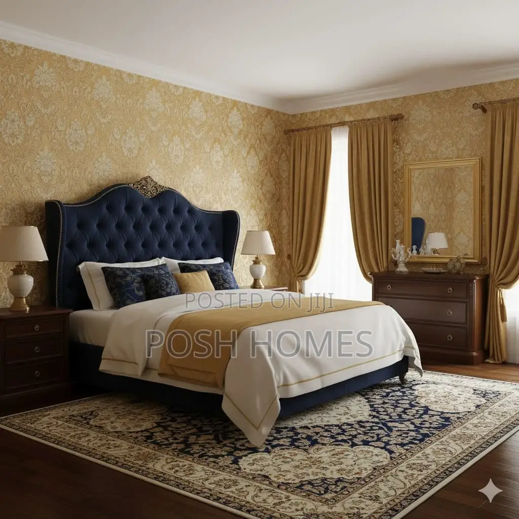 Chic Bedroom Gold Makeover Wallpapers