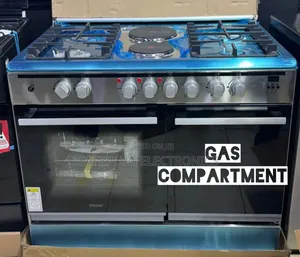 Haier 4g + 2e 60*90 Standing Gas Cooker Hcr6042des, Gas Compartment