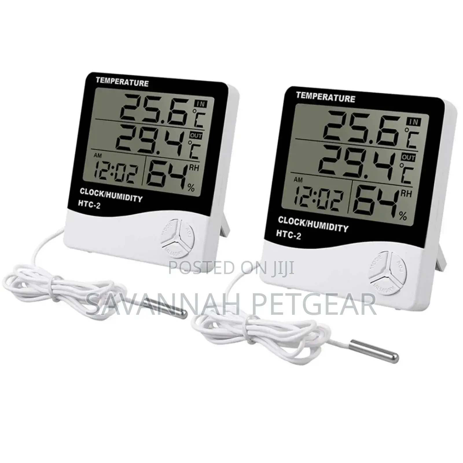 HTC-2 Indoor - Outdoor Temperature Humidity Meter With Probe