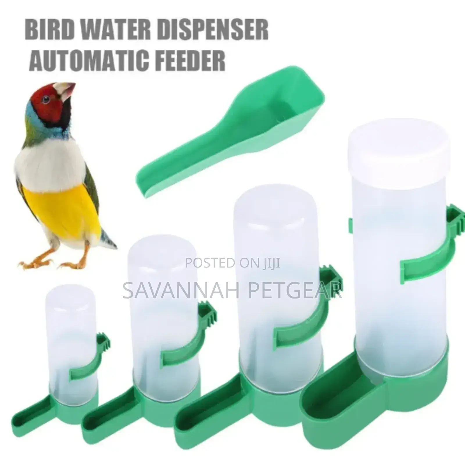 Parrot Budgies Water Drinking Bowl Automatic Dispenser Feeder