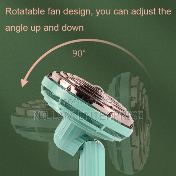 *Small Retro Handheld Desktop Rotatable Fan - thumbnail 3