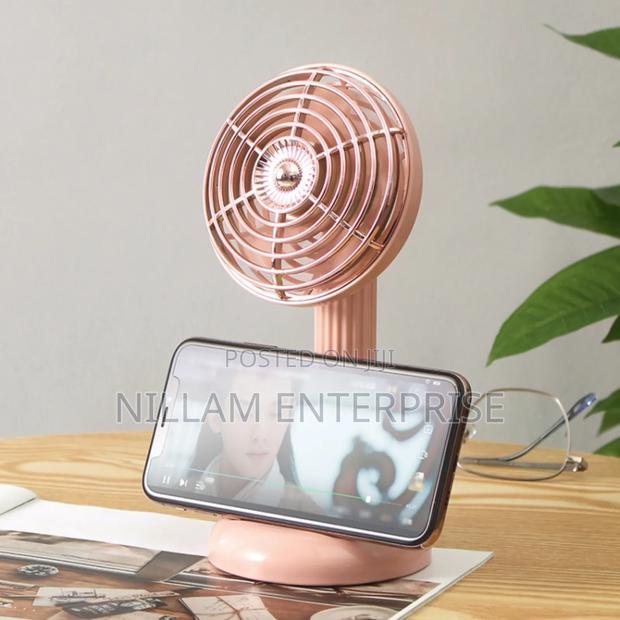 *Small Retro Handheld Desktop Rotatable Fan - thumbnail 4