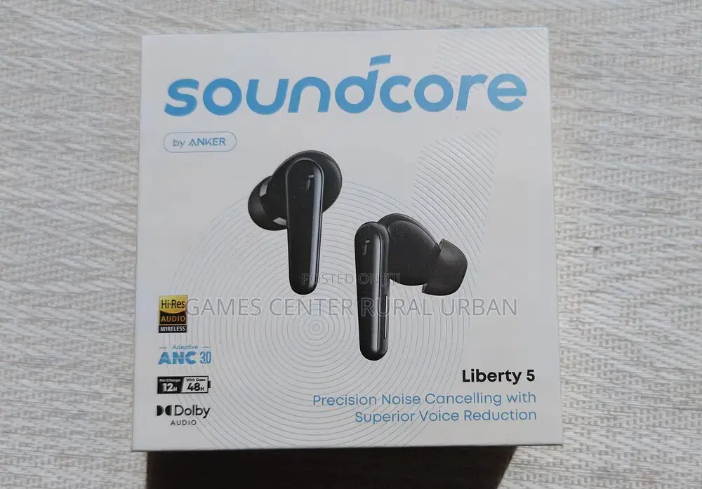 Soundcore Liberty 5 by Anker, Noise-Cancelling Wireless Earbuds.