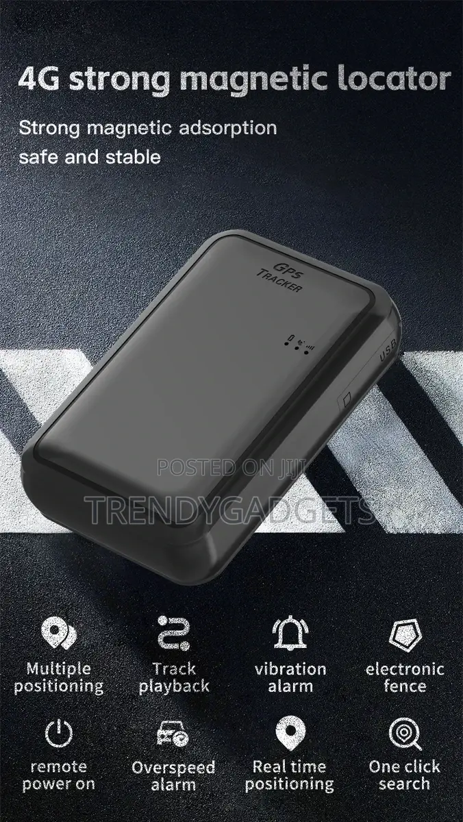 Real-Time 4g GPS Tracker With Powerful Magnet Mobile App