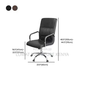 Executive Leather Office Swivel Seat