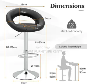 Modern Swivel Office/Bar Stool