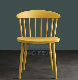 Outdoor Chair; Outdoor Durable Plastic Dining Chair With Striped Back