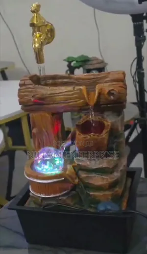 Rustic Flow Led Tabletop Fountain With Magic Faucet*