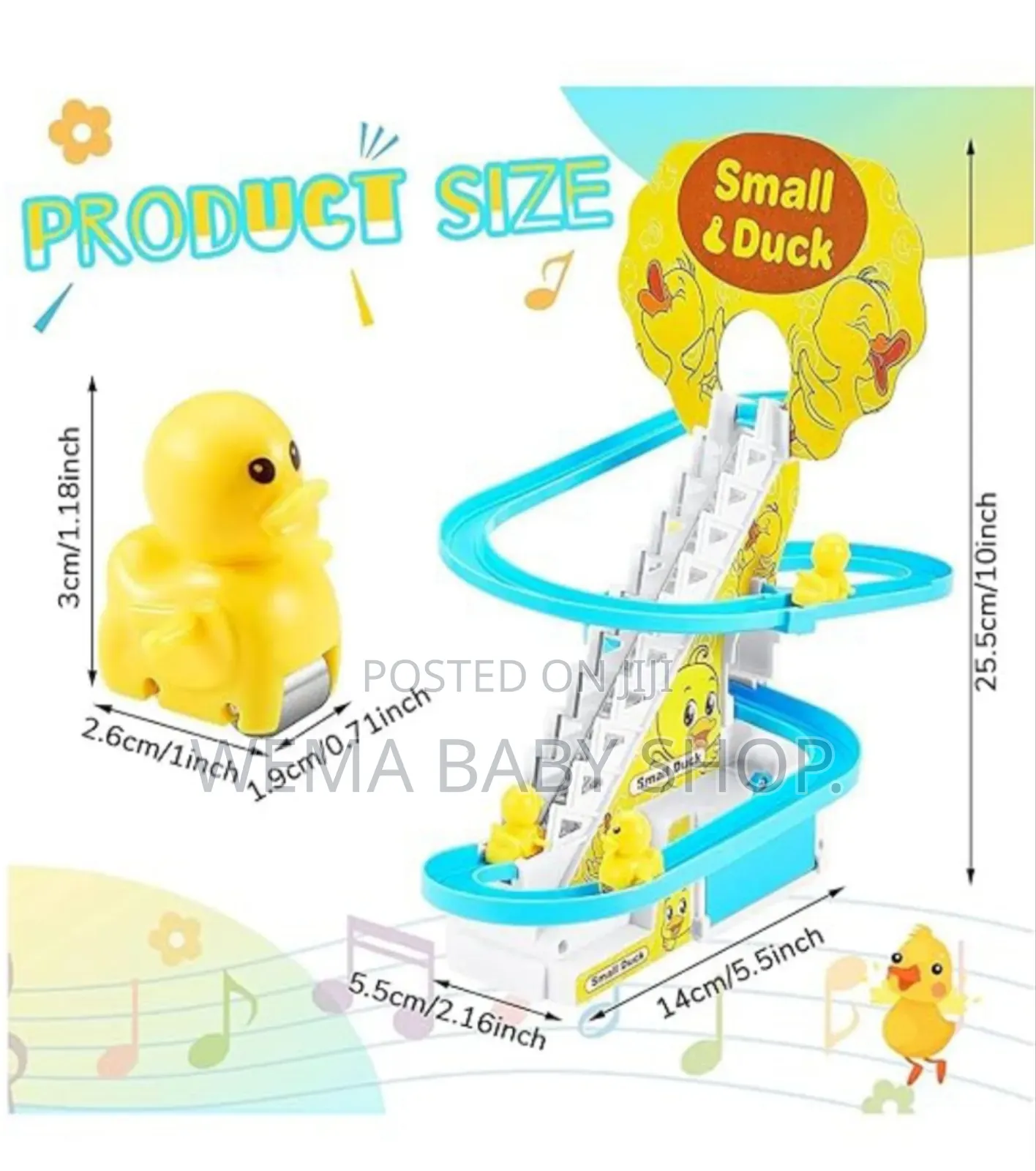 Kids Duck Climbing Stairs Toy(Track Slide Toy) /Duck Roller Coaster.