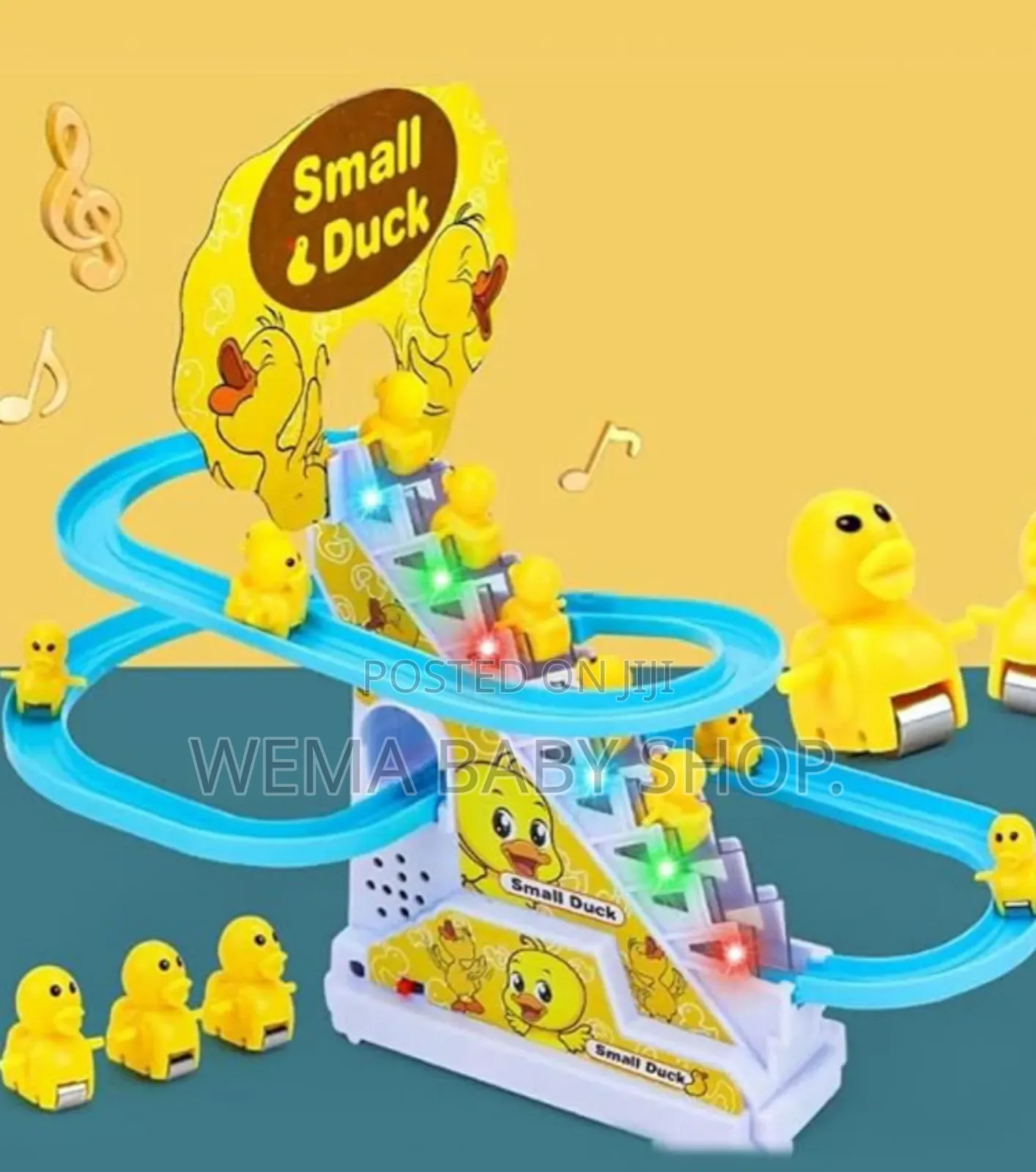 Kids Duck Climbing Stairs Toy(Track Slide Toy) /Duck Roller Coaster.