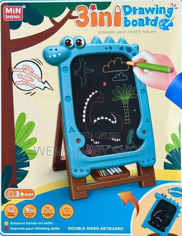 Kids 3-in-1 Drawing Board. - main view