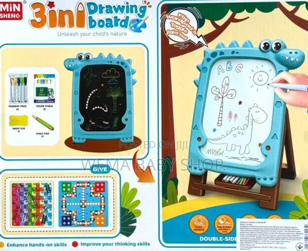 Kids 3-in-1 Drawing Board. - thumbnail 2