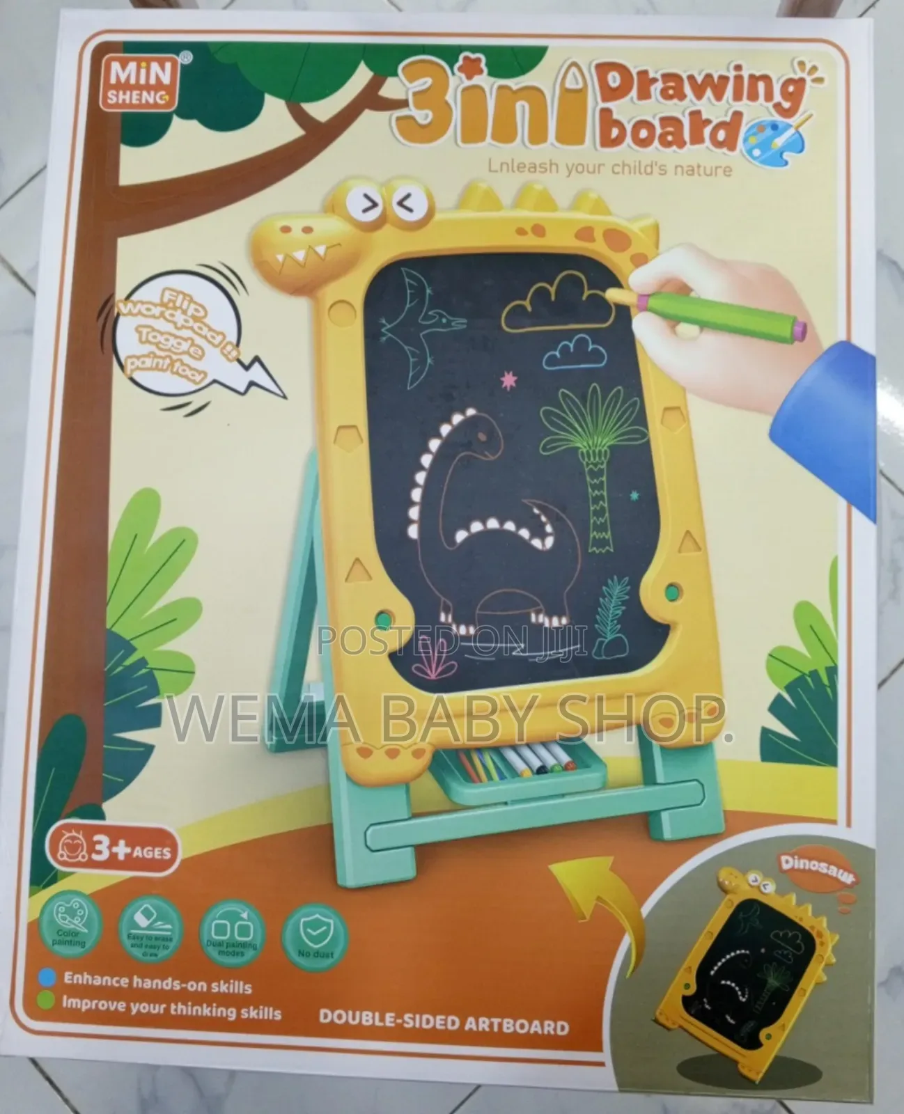 Kids 3-in-1 Drawing Board.