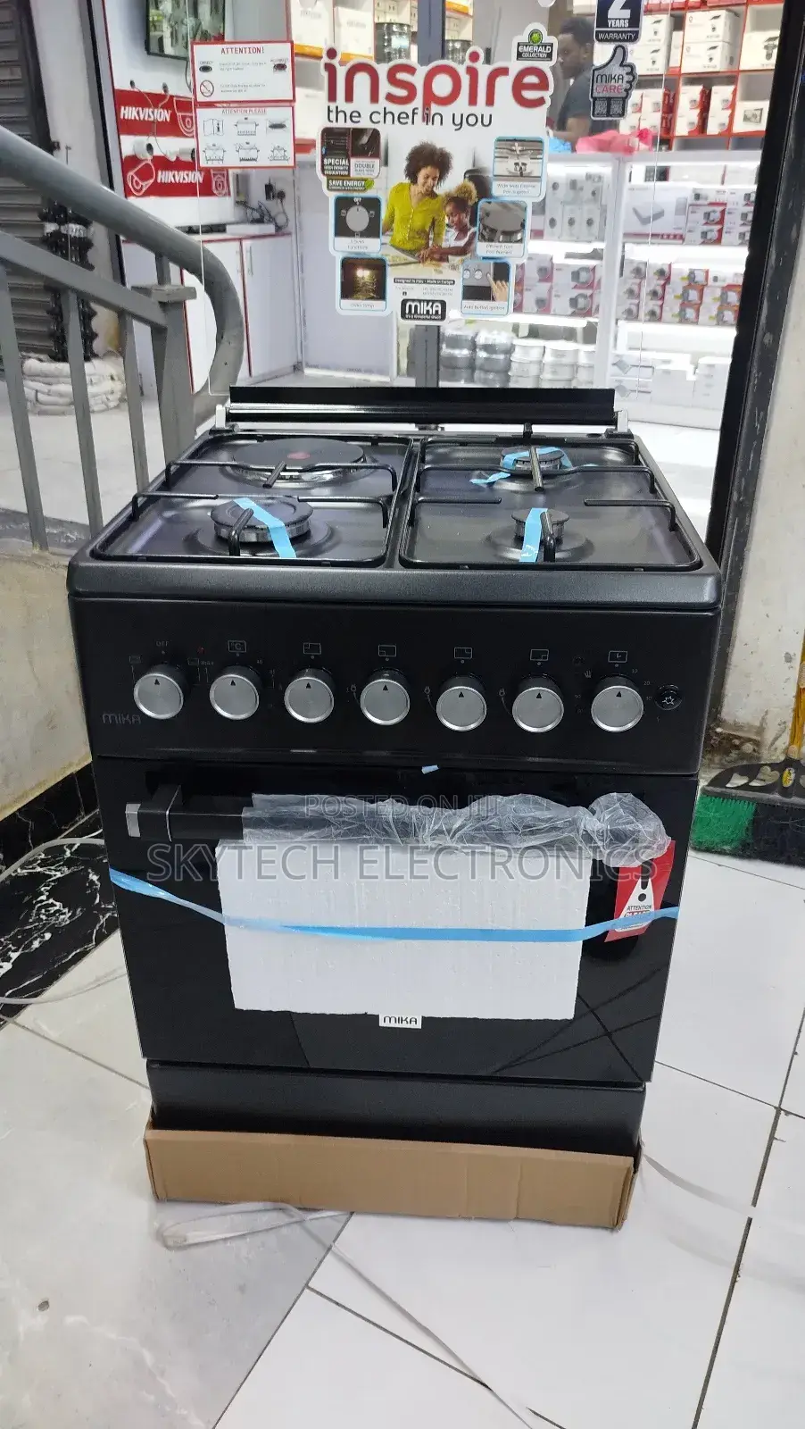 Mika Cooker 58 by 58 3gas+1 Electric