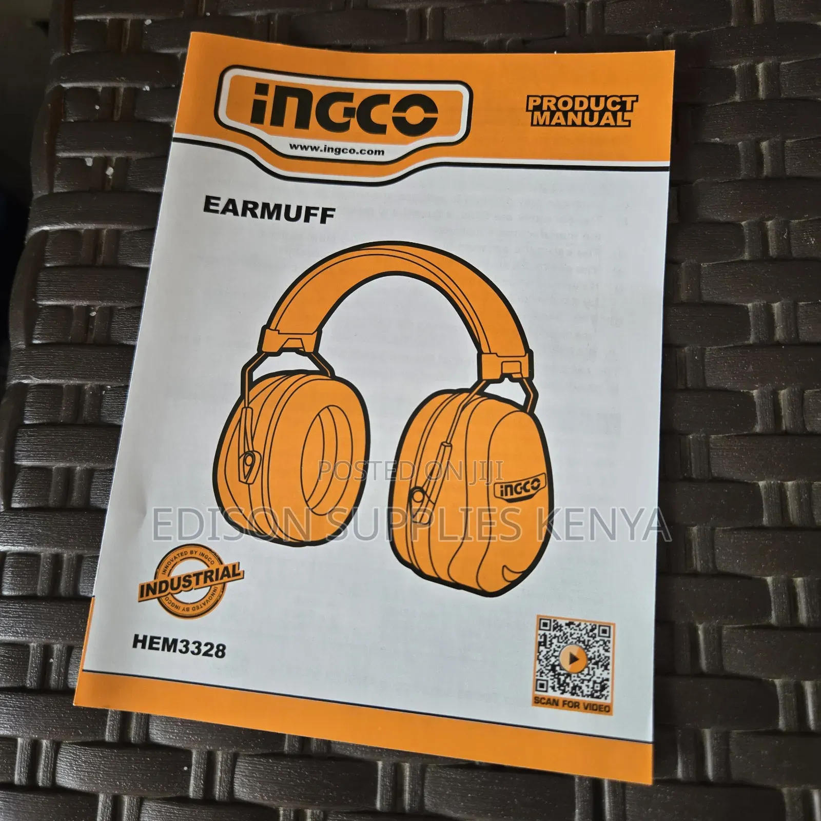 Ingco Ear Muffs 24db Ear Defender Noise Cancelling Industrial Earmuffs