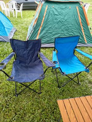 Foldable Camping Seat With Armrest and Cup Holder - thumbnail 2